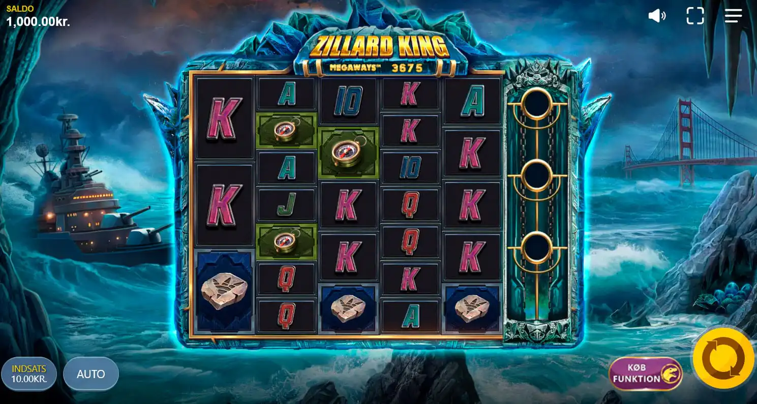 Screenshot Af Gameplay I Basisspil I Zillard King Megaways