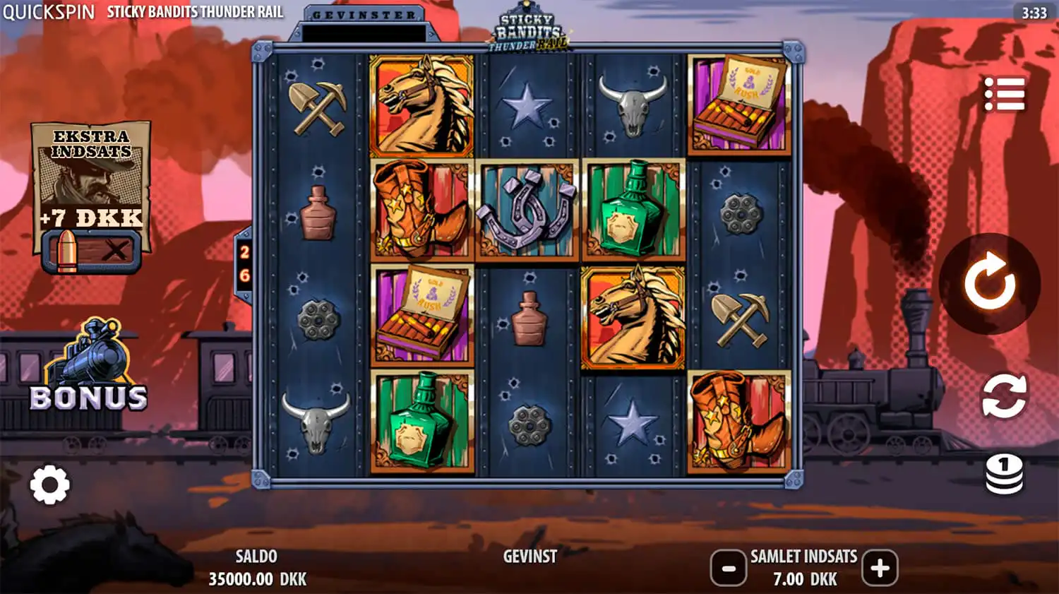 Sticky Bandits Thunder Rail Gameplay Fra Quickspin  Spil Med Bonus Hos Campobet