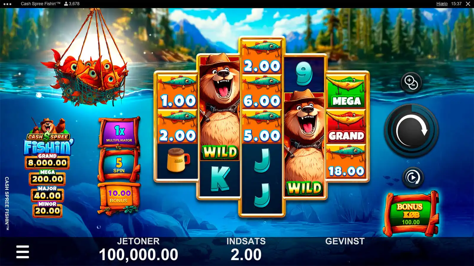 Gameplayed I Grund Spillet I Cash Spree Fishin Gameplayed I Grund Spillet I Cash Spree Fishin
