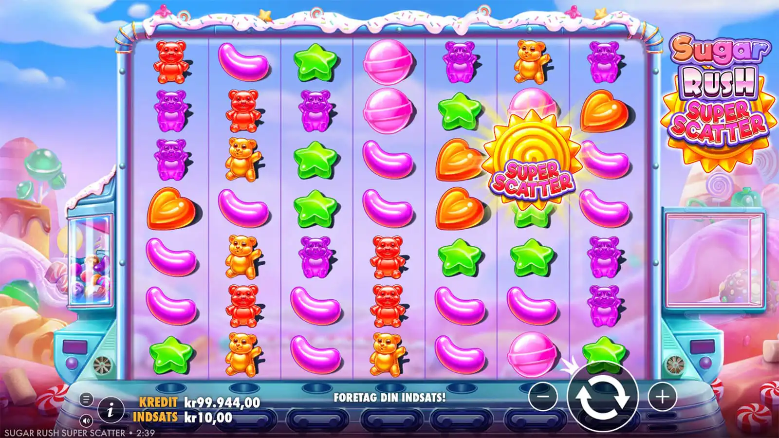 Sugar Rush Super Scatter Gameplay I Grund Spillet Sugar Rush Super Scatter Gameplay I Grund Spillet