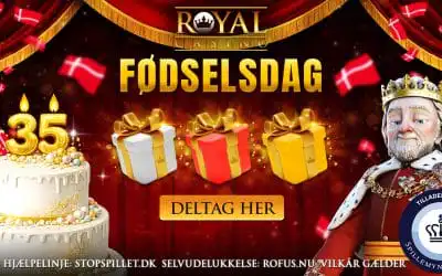 Tag med til Fødselsdagsfest og vind gratis spins og 10.000 kr.
